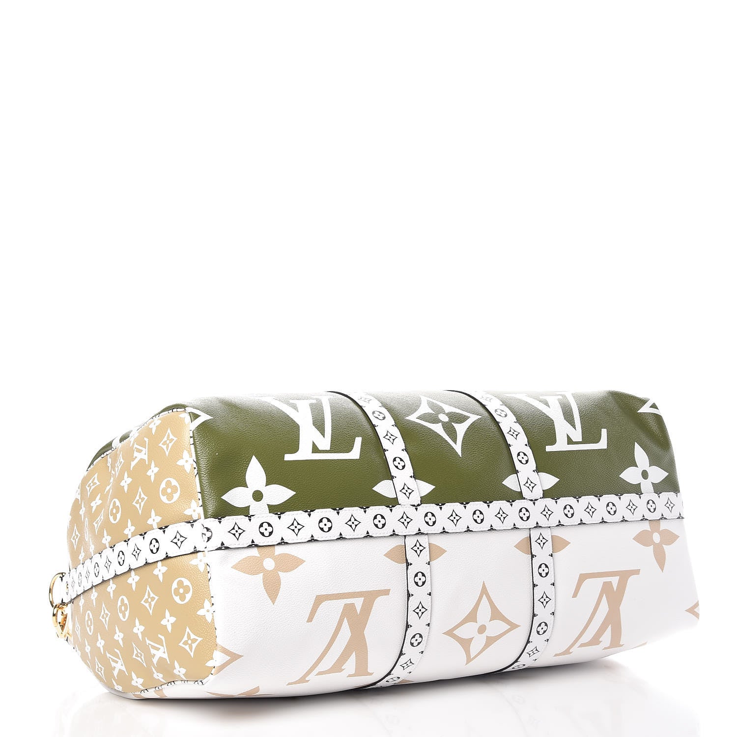 Louis Vuitton Monogram Giant Keepall Bandouliere 50 Kaki Beige 5 of 11
