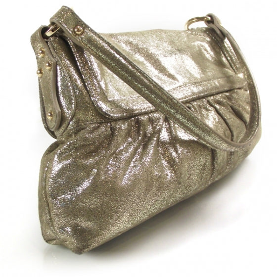 Fendi Metallic Calfskin Chef Shoulder Bag Gold 3 of 12
