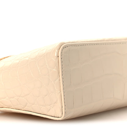 Loro Piana Glazed Alligator L19 Extra Pocket Pouch Lotus Root 8 of 10