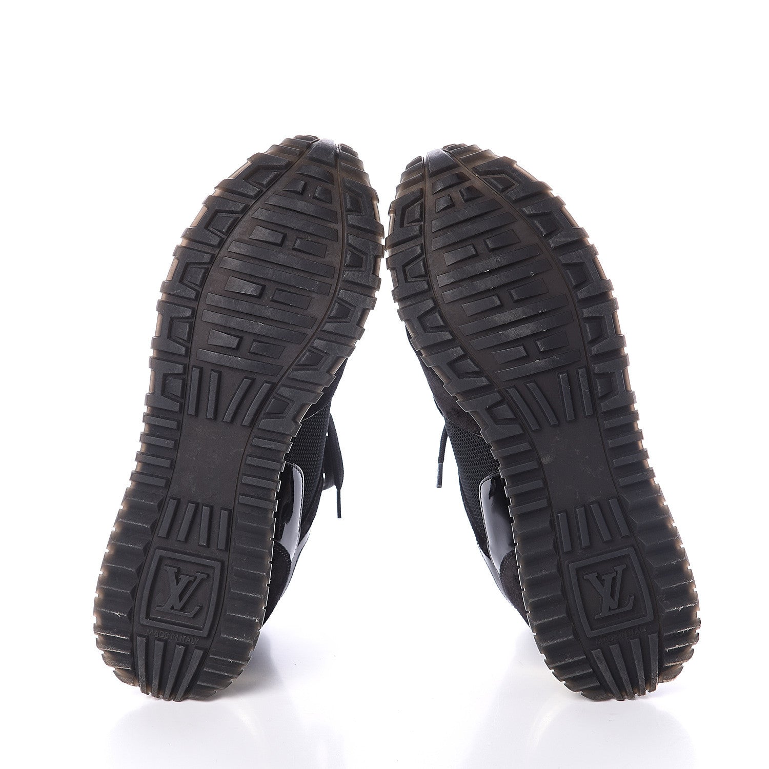 Louis Vuitton Suede Monogram Run Away Sneakers 37 Black 5 of 7
