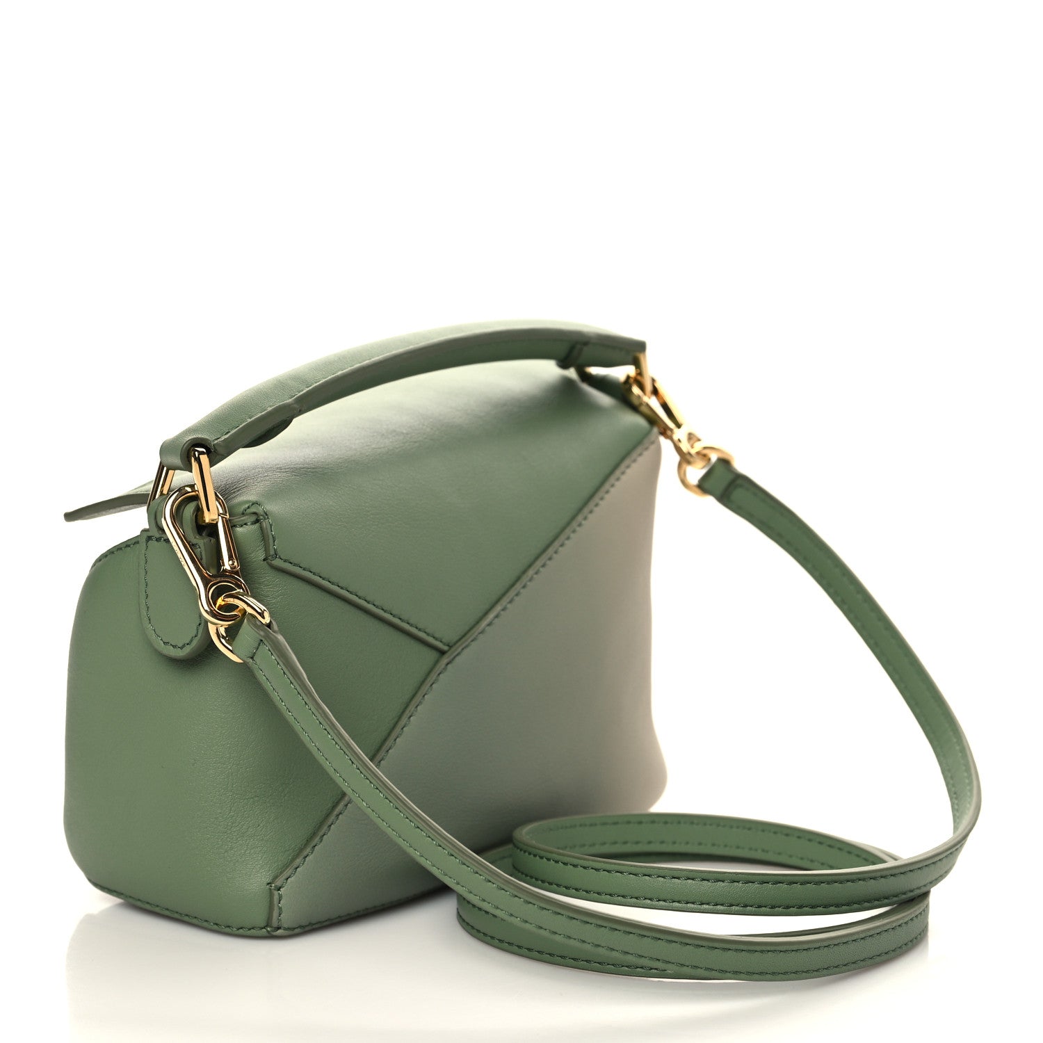 Loewe Calfskin Paula's Ibiza Degrade Mini Puzzle Bag Rosemary Light Oak 2 of 5