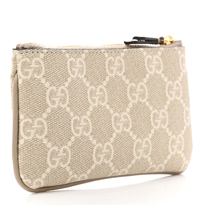 Gucci GG Supreme Monogram Selleria Key Case Mystic White Oatmeal 3 of 6