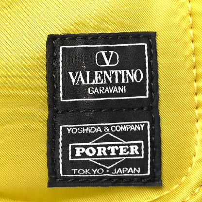 Valentino Garavani X PORTER Technical Fabric Vlogo Loco Small Crossbody Bag Yellow 7 of 10
