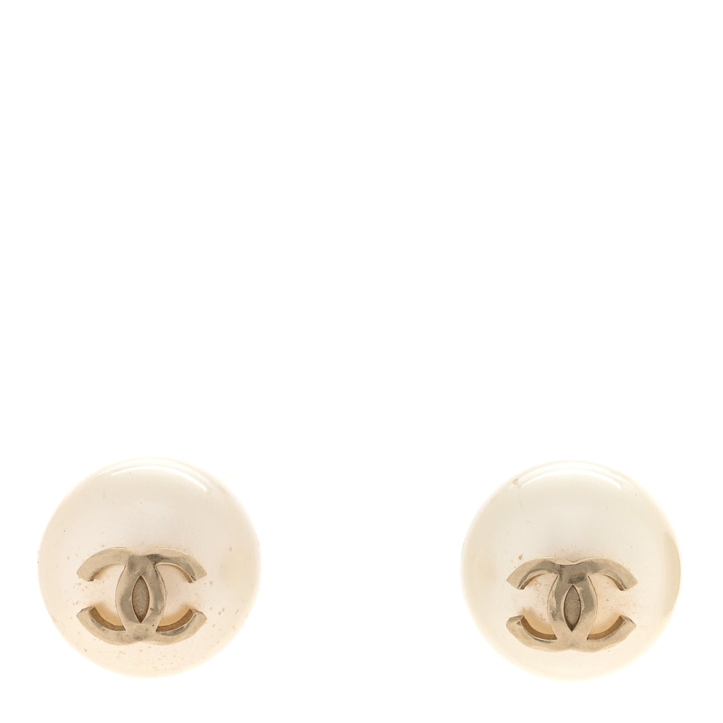 Pearl CC Large Earrings Gold