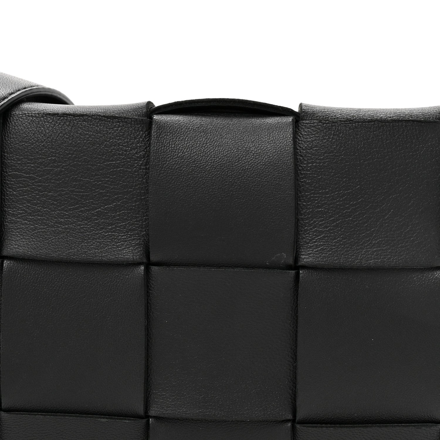 Bottega Veneta Lambskin Maxi Intrecciato Cassette Crossbody Bag Black 12 of 19
