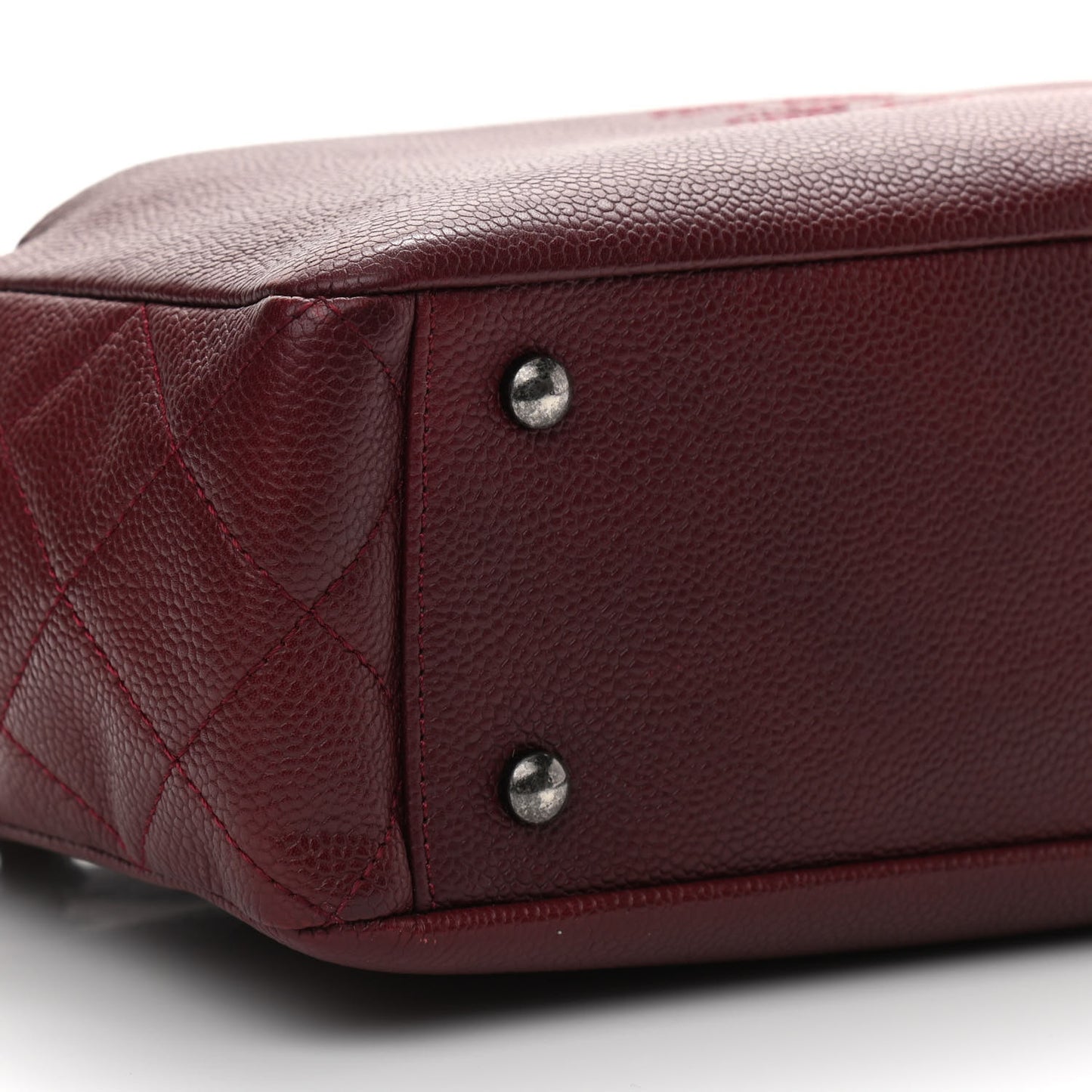 Caviar Lambskin Quilted Coco Break Camera Case Red