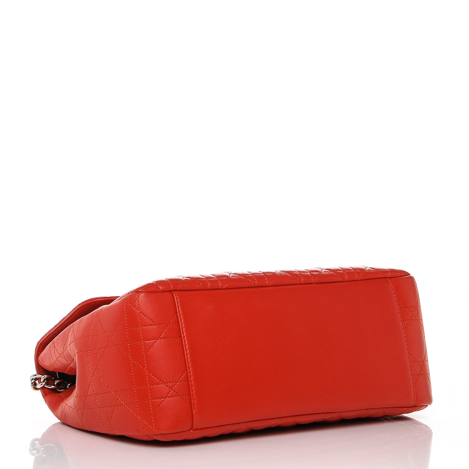 Christian Dior Lambskin Cannage Large Miss Dior Flap Vermillion 4 of 6