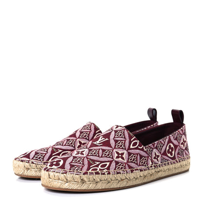 Louis Vuitton Jacquard Since 1854 Starboard Espadrille Flats 38 Bordeaux 2 of 10