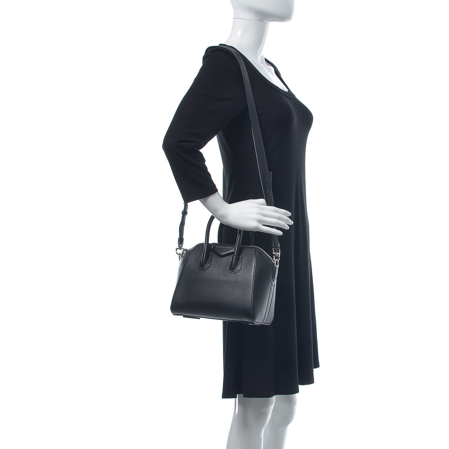 Sugar Goatskin Mini Antigona Black