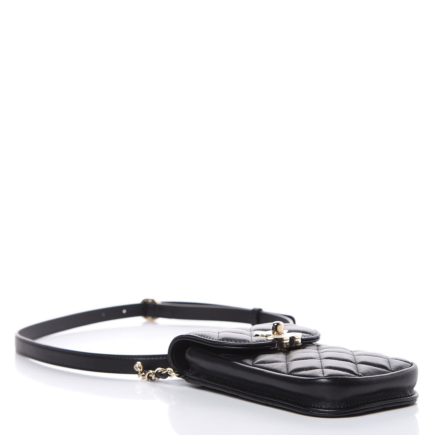 Chanel Lambskin Quilted Belt You Can Waist Bag Black 4 of 12