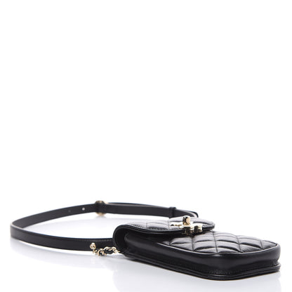 Chanel Lambskin Quilted Belt You Can Waist Bag Black 4 of 12