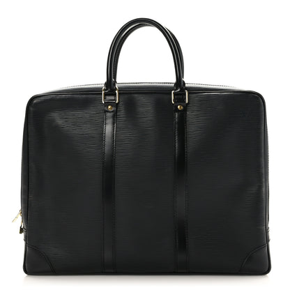 Louis Vuitton Epi Porte-Documents Voyage Briefcase Black 1 of 9