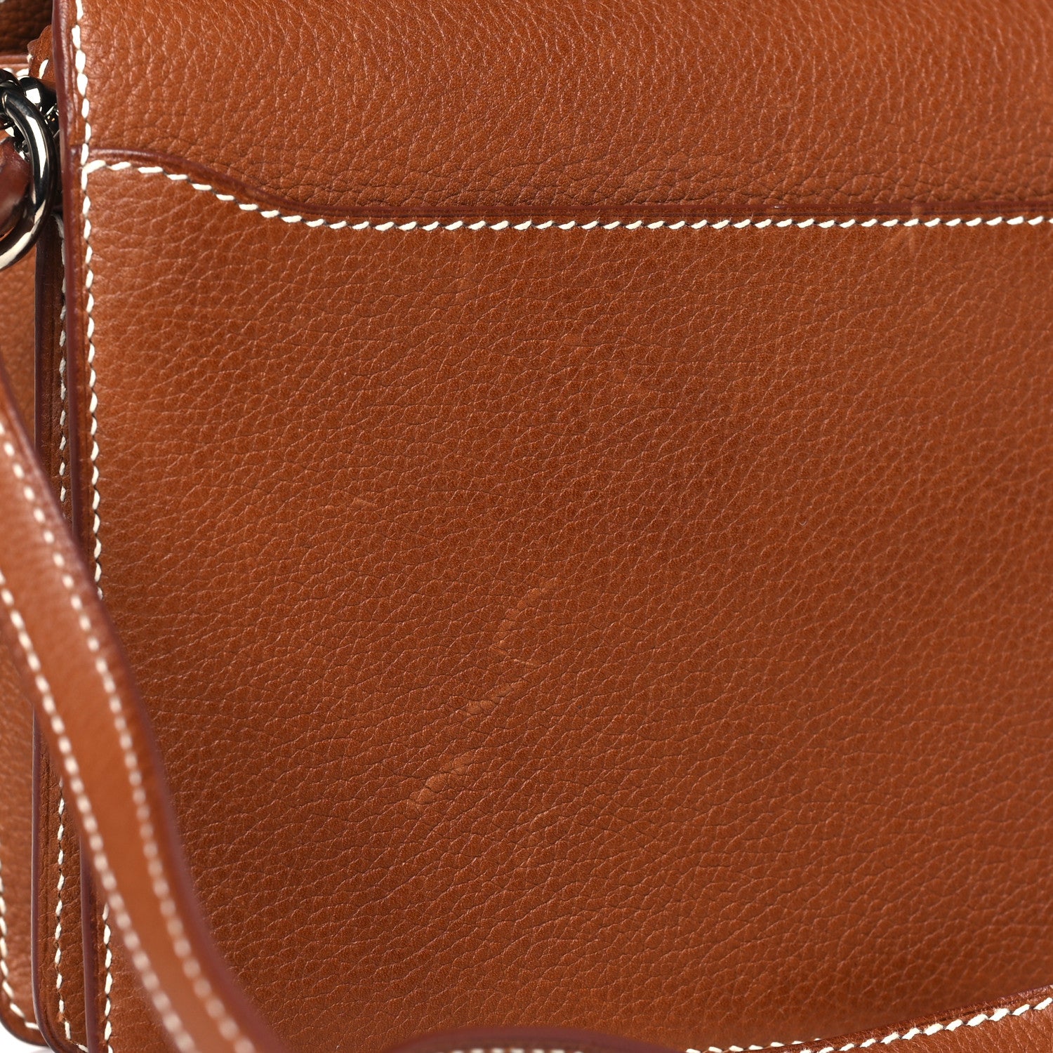 Hermes Barenia Faubourg Mini Sac Roulis Fauve 11 of 11