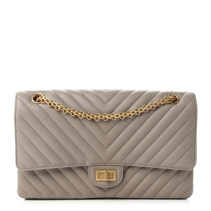 Chanel Calfskin Chevron Quilted 2.55 Reissue 226 Flap Grey 1 of 11