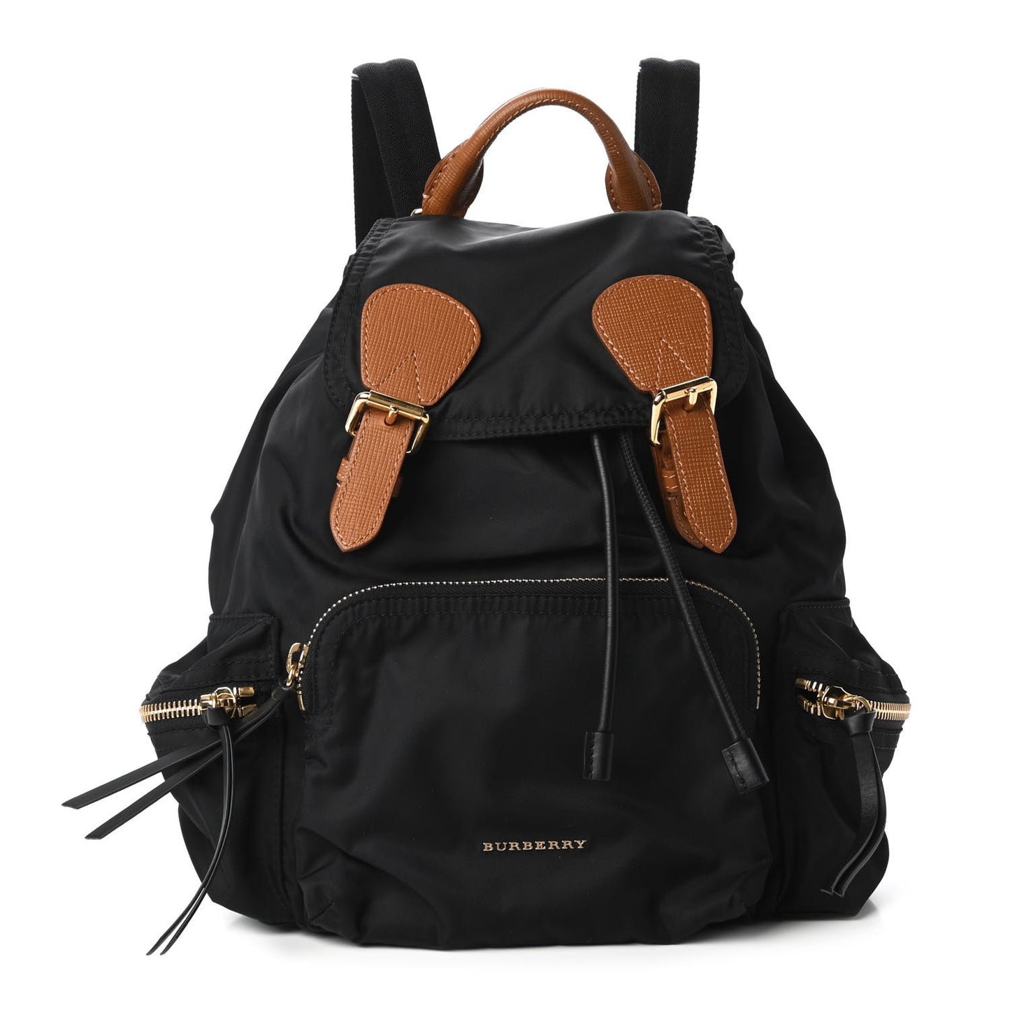 Nylon Medium Rucksack Backpack Black