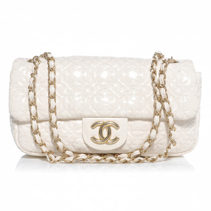 Chanel Vinyl Rock in Moscow Flap Ivory 1 of 9