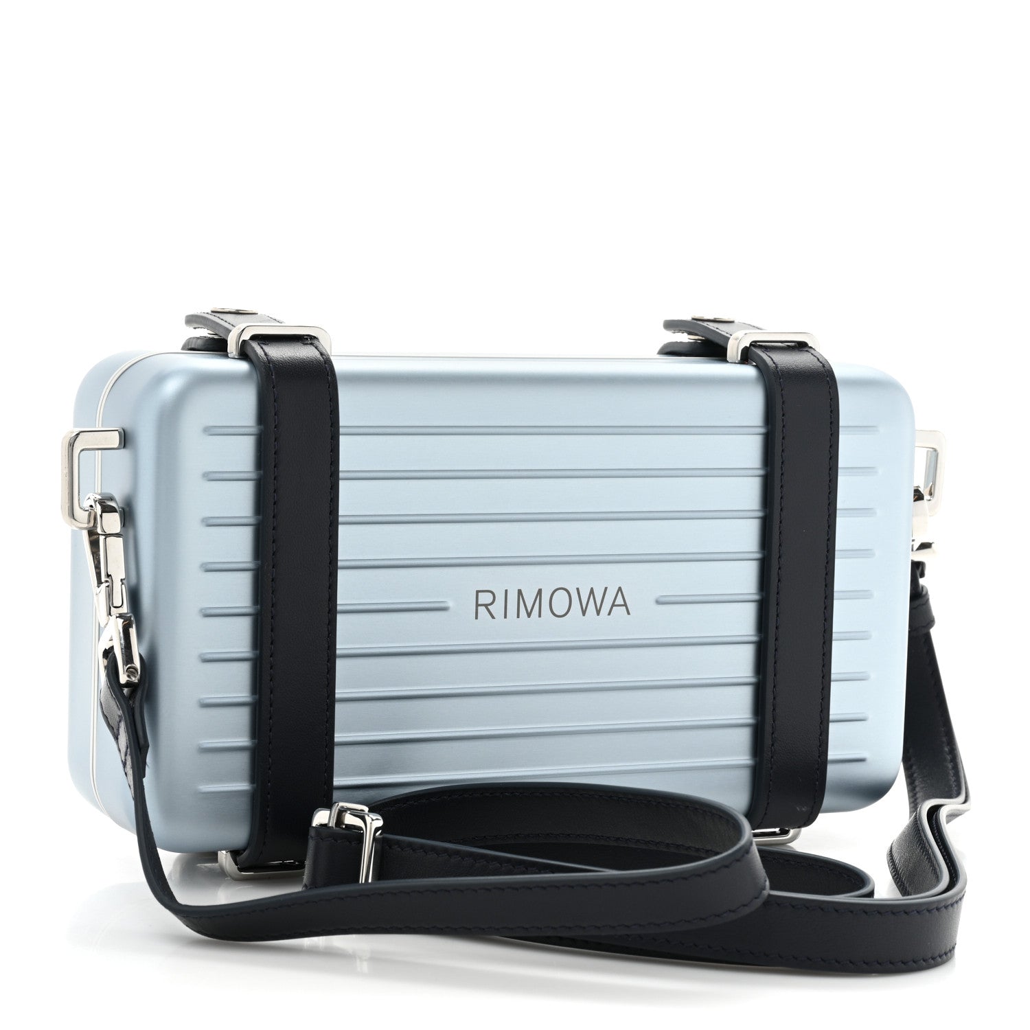 Christian Dior X RIMOWA Aluminum Personal Clutch On Strap Bleu 3 of 14