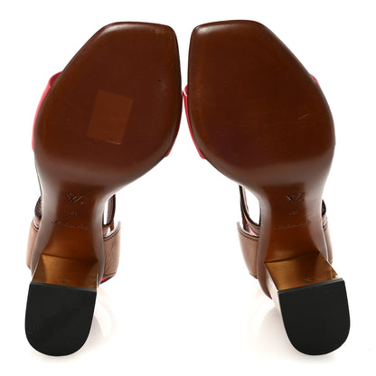 Louis Vuitton Calfskin Monogram Voyage Sandals 38 Grenade 6 of 10