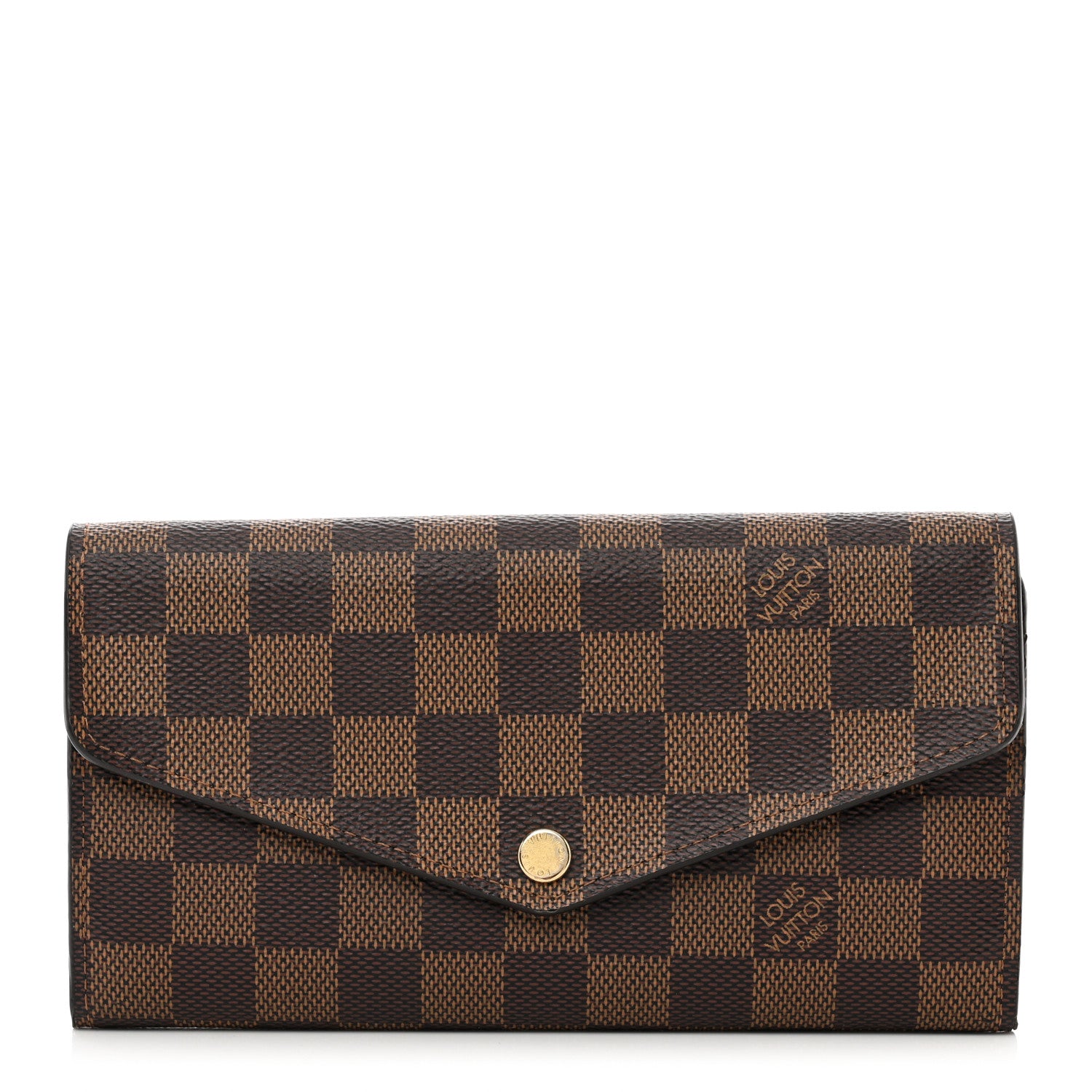 Louis Vuitton Damier Ebene Sarah Wallet NM 1 of 9