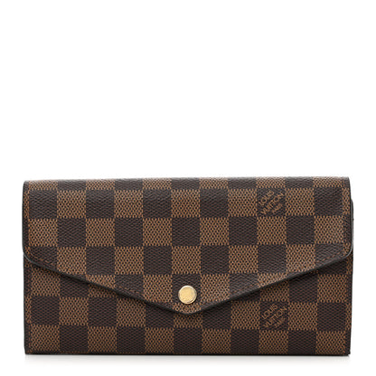 Louis Vuitton Damier Ebene Sarah Wallet NM 1 of 9