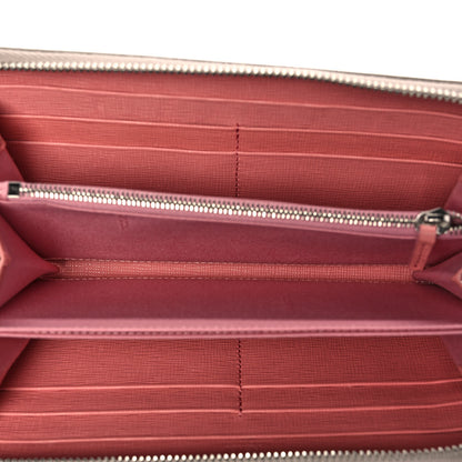 Fendi Vitello Elite Crystal Eye Monster Zip Around Wallet Grigio Polvere Ribes Multicolor 5 of 9