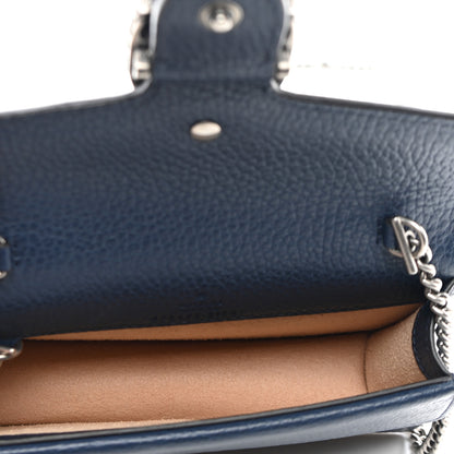 Gucci Dollar Calfskin Crystal Super Mini Dionysus Shoulder Bag Blue Agata Black Diamond 5 of 9