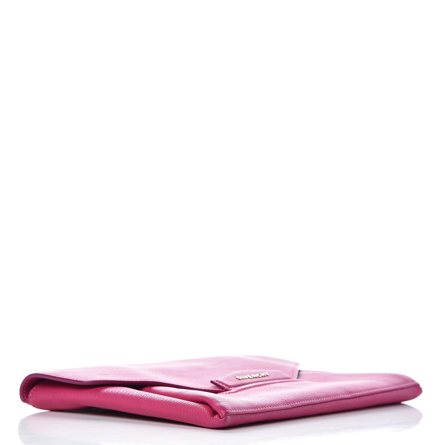 Sugar Goatskin Medium Antigona Envelope Clutch Burgundy