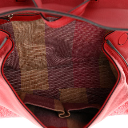 Gucci Cellarius Calfskin Small Bamboo Daily Top Handle Bag Hibiscus Red 5 of 12