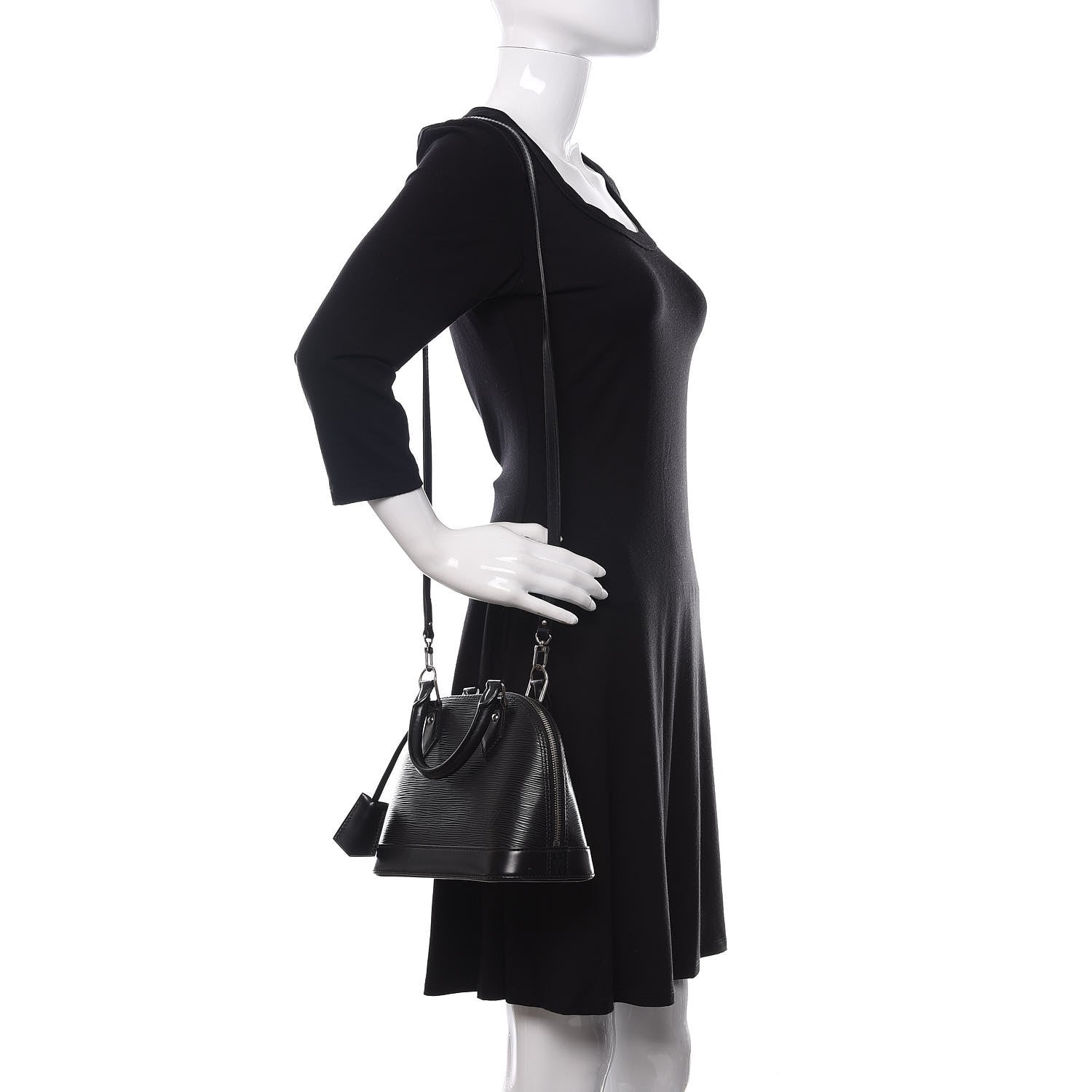 Louis Vuitton Epi Alma BB Black 2 of 12
