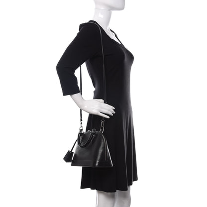 Louis Vuitton Epi Alma BB Black 2 of 12
