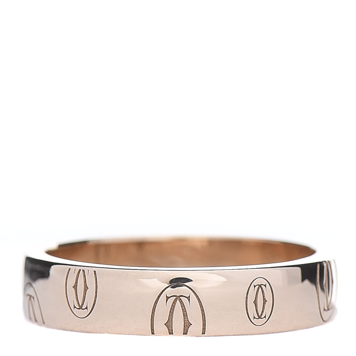 Cartier 18K Pink Gold 4mm Happy Birthday Band Ring 50 5.25 3 of 4