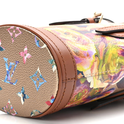 Louis Vuitton Metallic Monogram LV Garden Nano Bucket Bag Gold 8 of 9