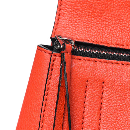 Celine Grained Calfskin Medium Edge Shoulder Bag Vermillion 14 of 16