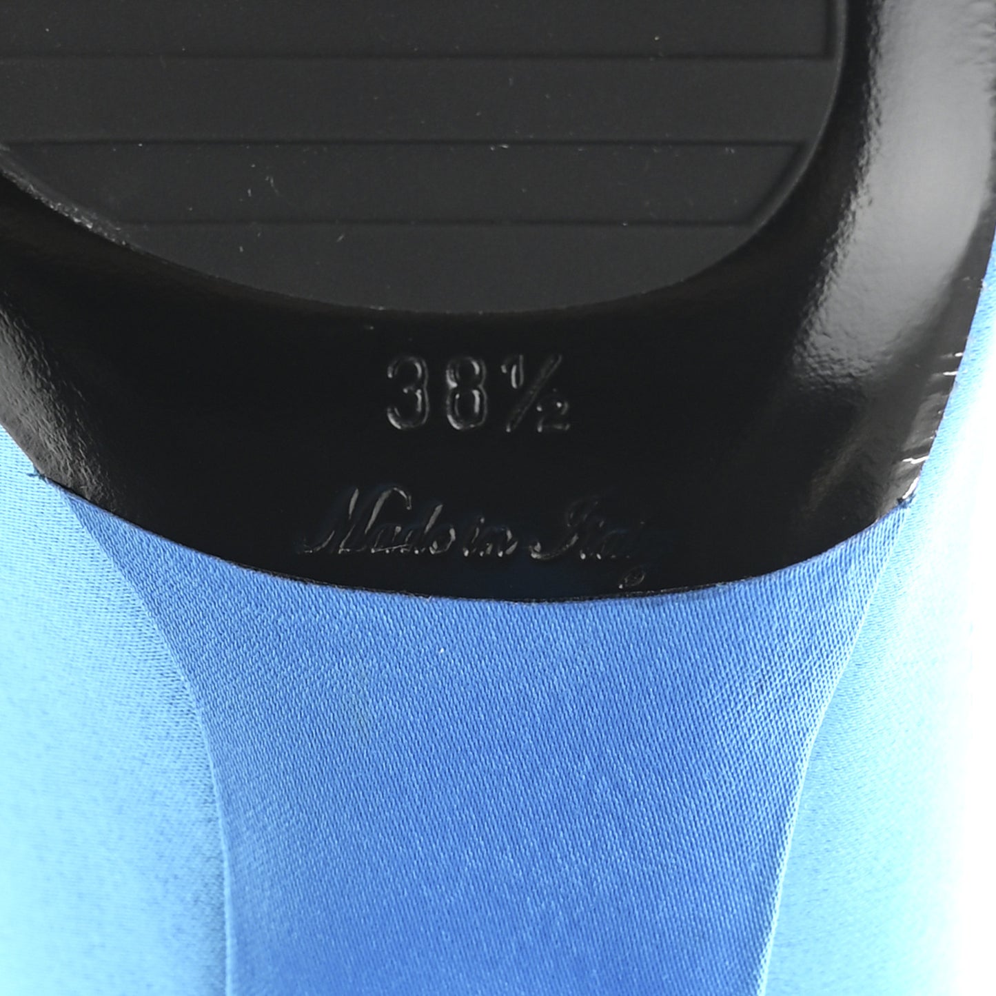 Satin Archlight Pumps 38.5 Blue