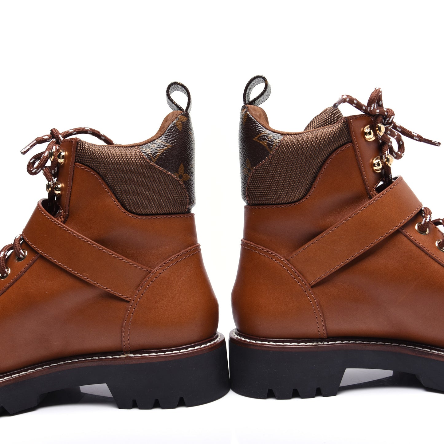 Calfskin Territory Ranger Combat Boots 38 Cognac