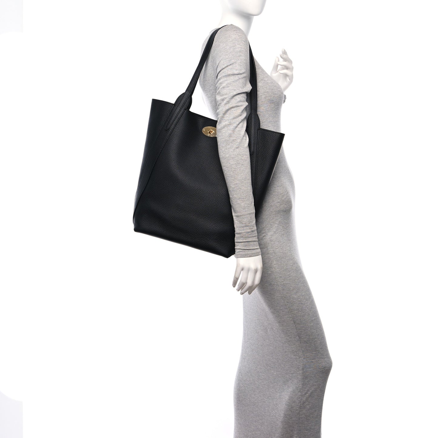 Heavy Grain Bayswater North South Tote Black