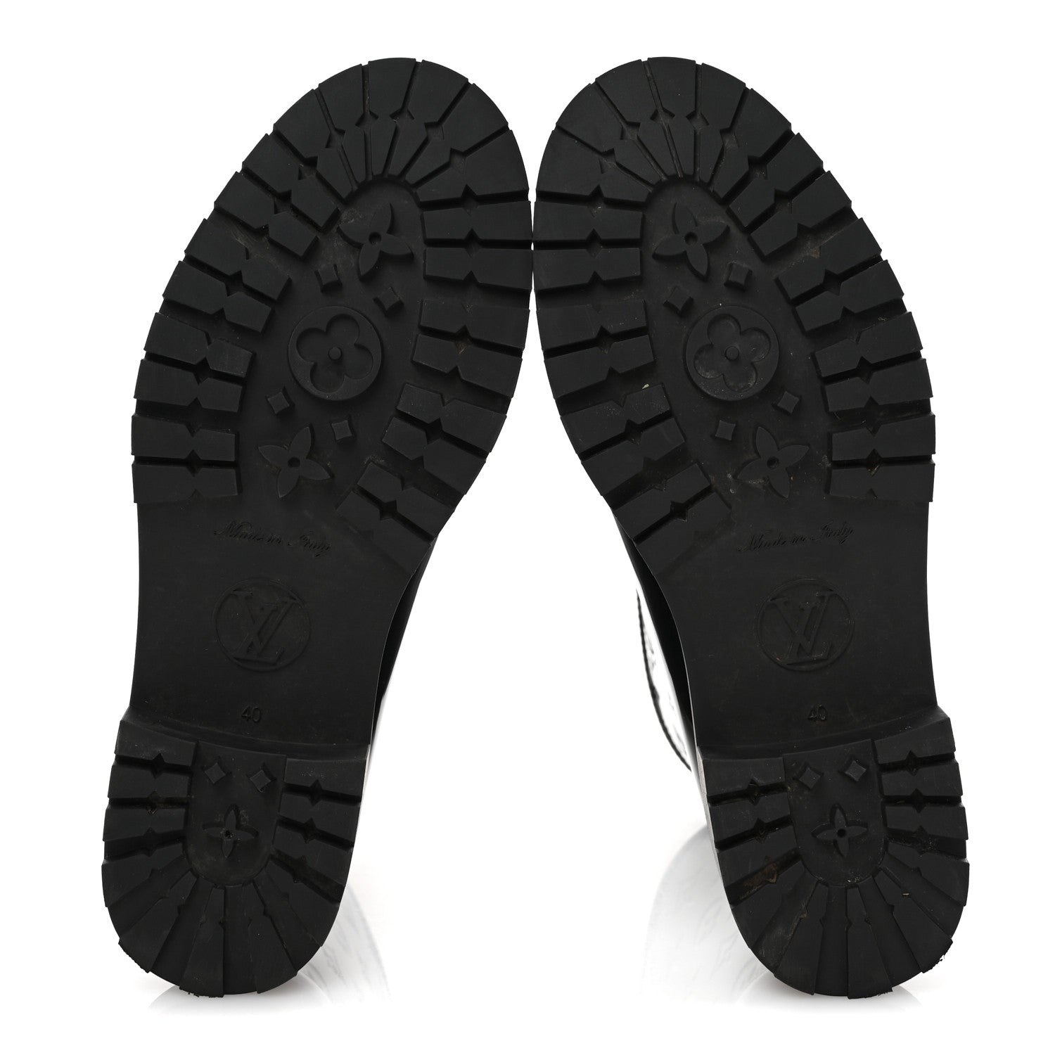 Louis Vuitton Rubber Embossed Monogram Splash Rain Short Boots 40 Black 6 of 9