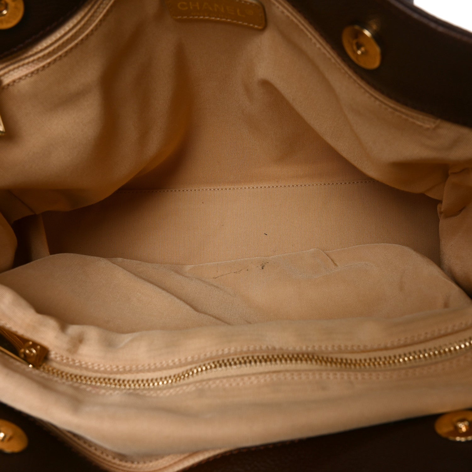 Chanel Calfskin Cerf Executive Shopper Tote Brown 5 of 11