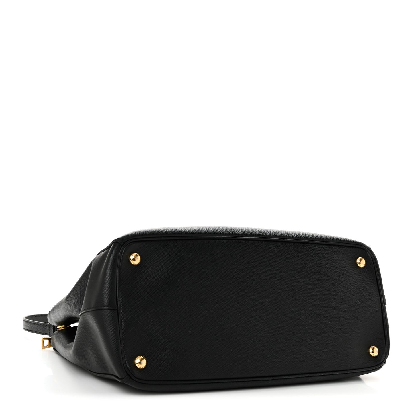 Saffiano Medium Galleria Double Zip Tote Black