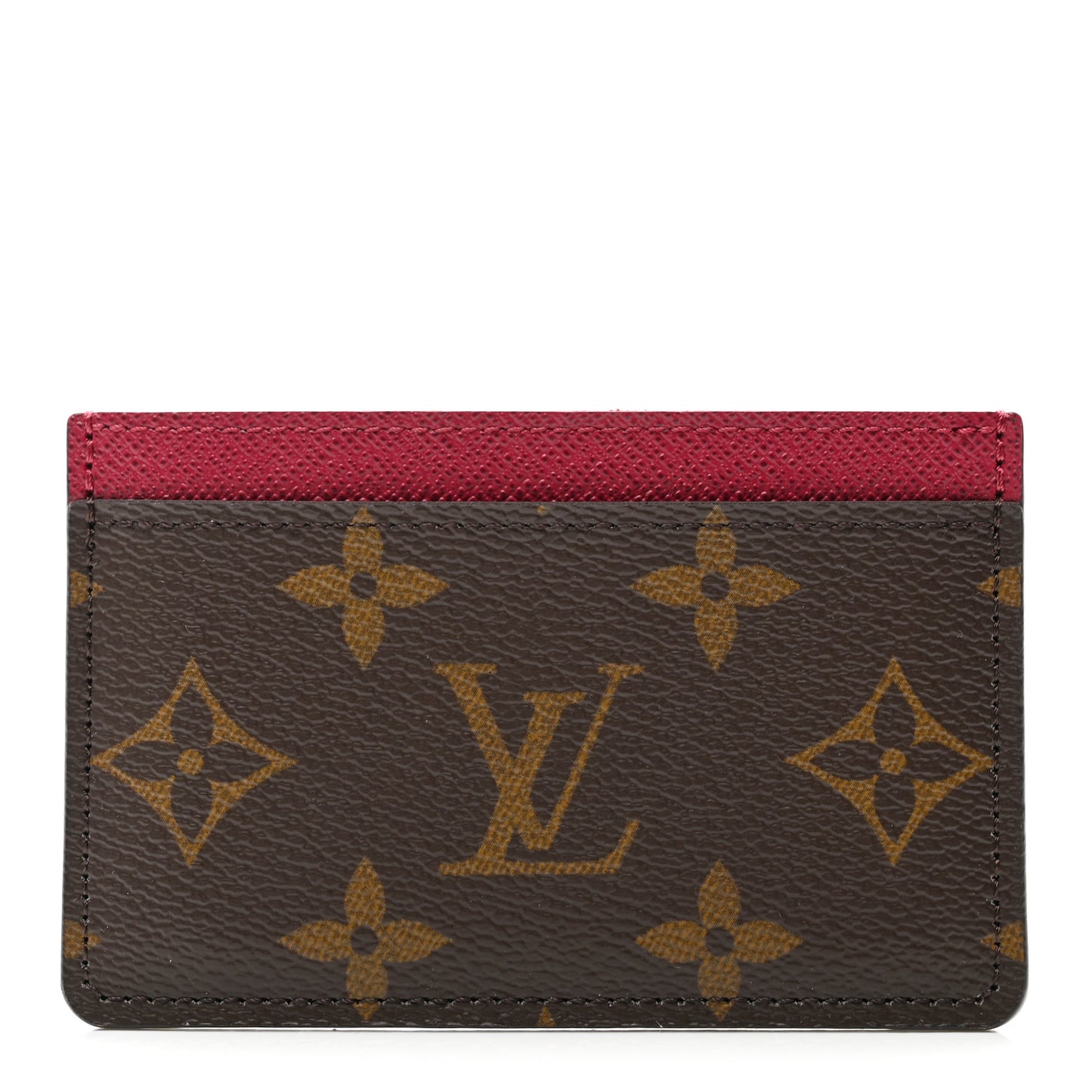Monogram Card Holder Fuchsia