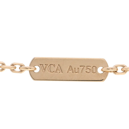 Van Cleef & Arpels 18K Yellow Gold Guilloche Vintage Alhambra Pendant Necklace 5 of 5