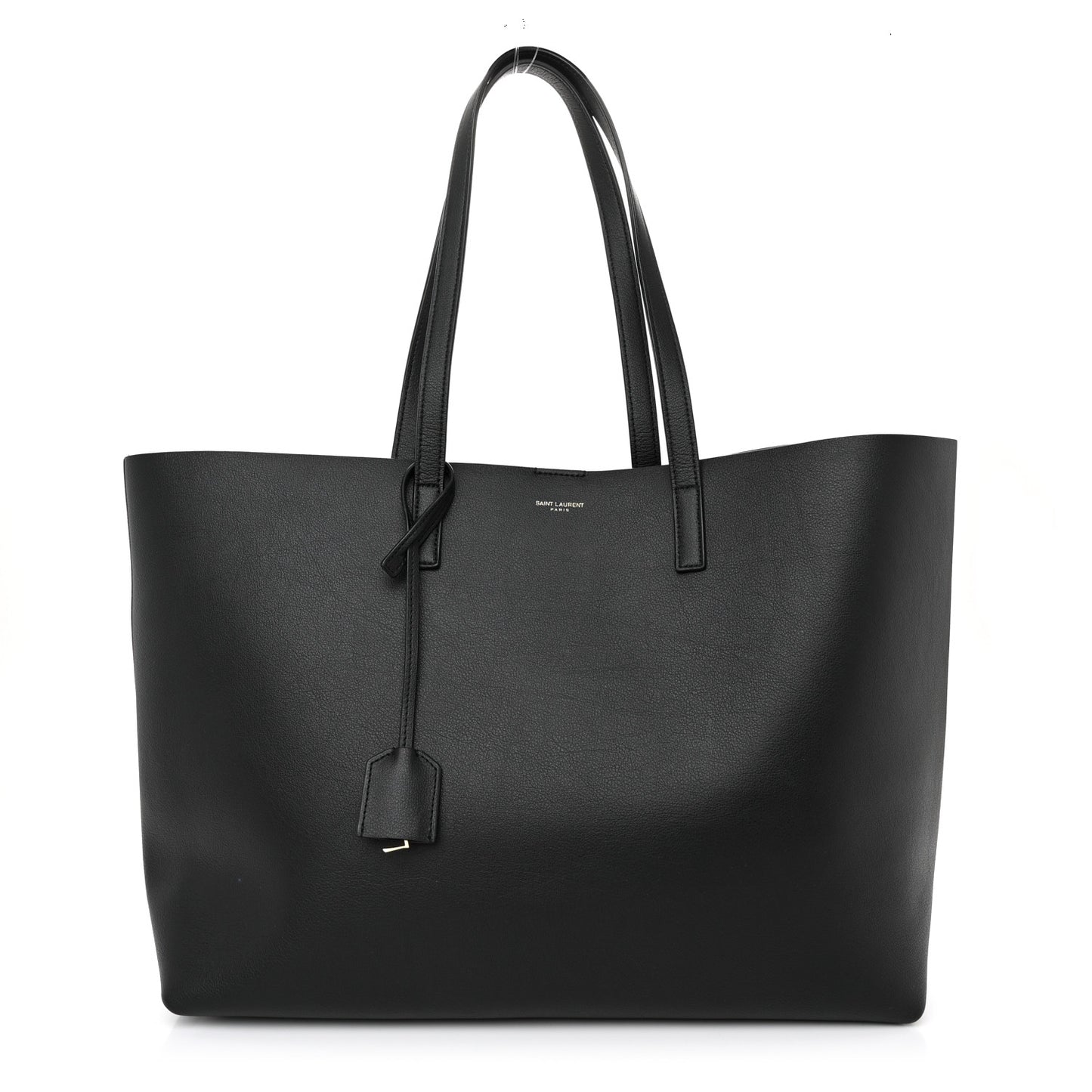 Calfskin Large Shopping Tote Black