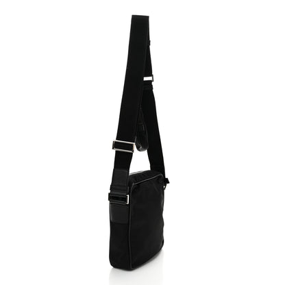 Prada Tessuto Nylon Saffiano Pocket Messenger Shoulder Bag Black 3 of 13
