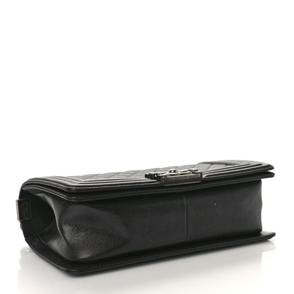 Chanel Caviar Quilted Medium Boy Flap Black 4 of 12
