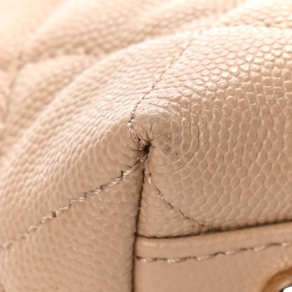Chanel Caviar Quilted Rolled Up Tote Beige 12 of 13