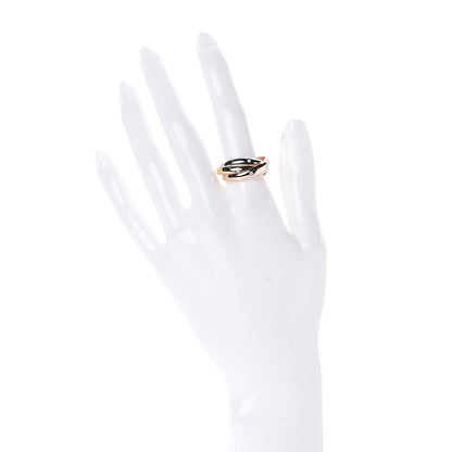 Cartier 18K Pink Yellow White Gold Diamond Trinity Ring 54 6.75 2 of 6