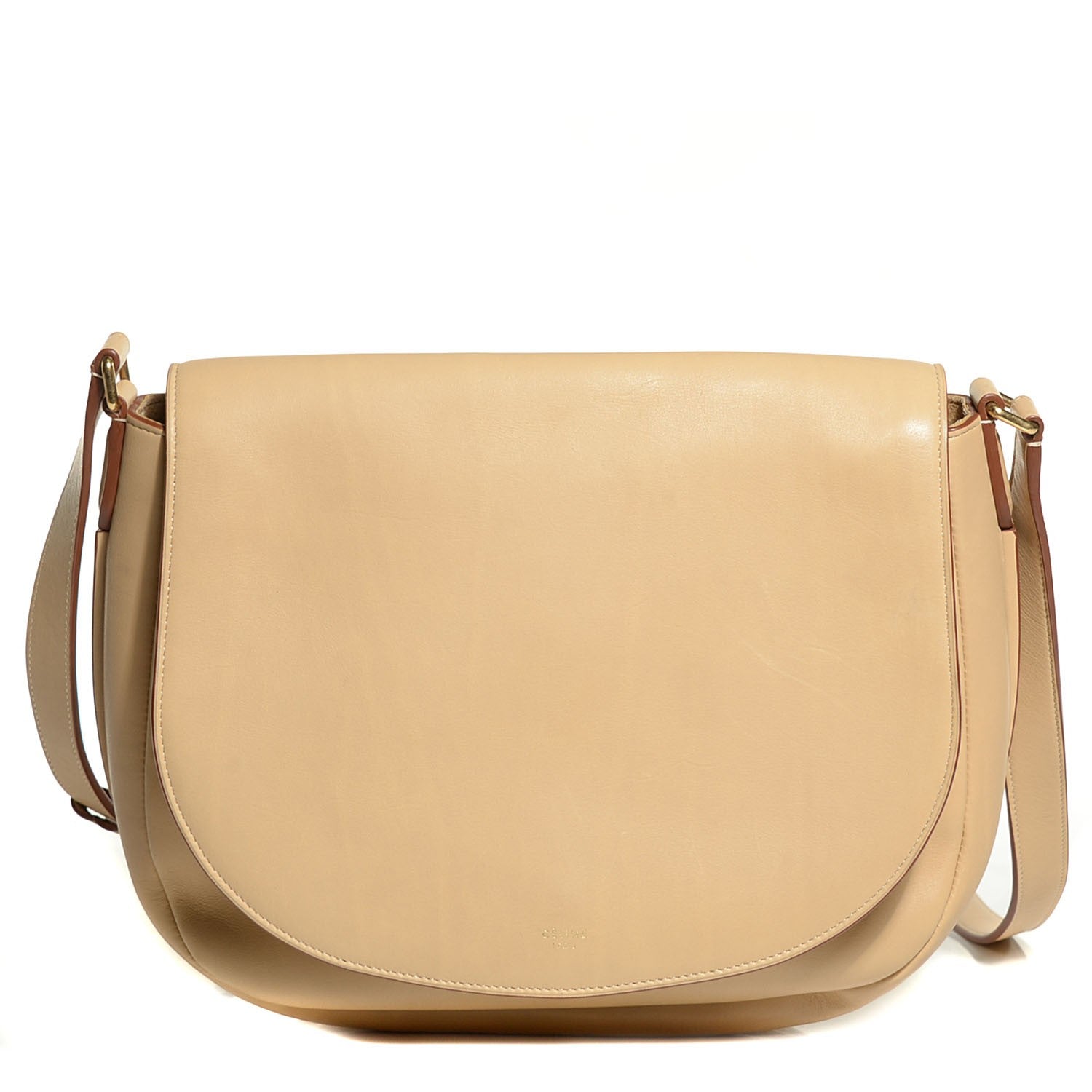 Celine Natural Calfskin Trotteur Messenger Bag Chamois 1 of 8