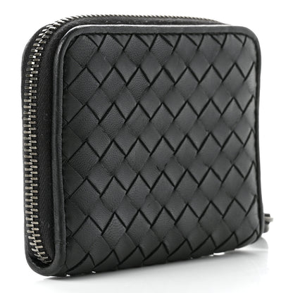 Bottega Veneta Nappa Intrecciato Zip Around Coin Purse Black 3 of 7