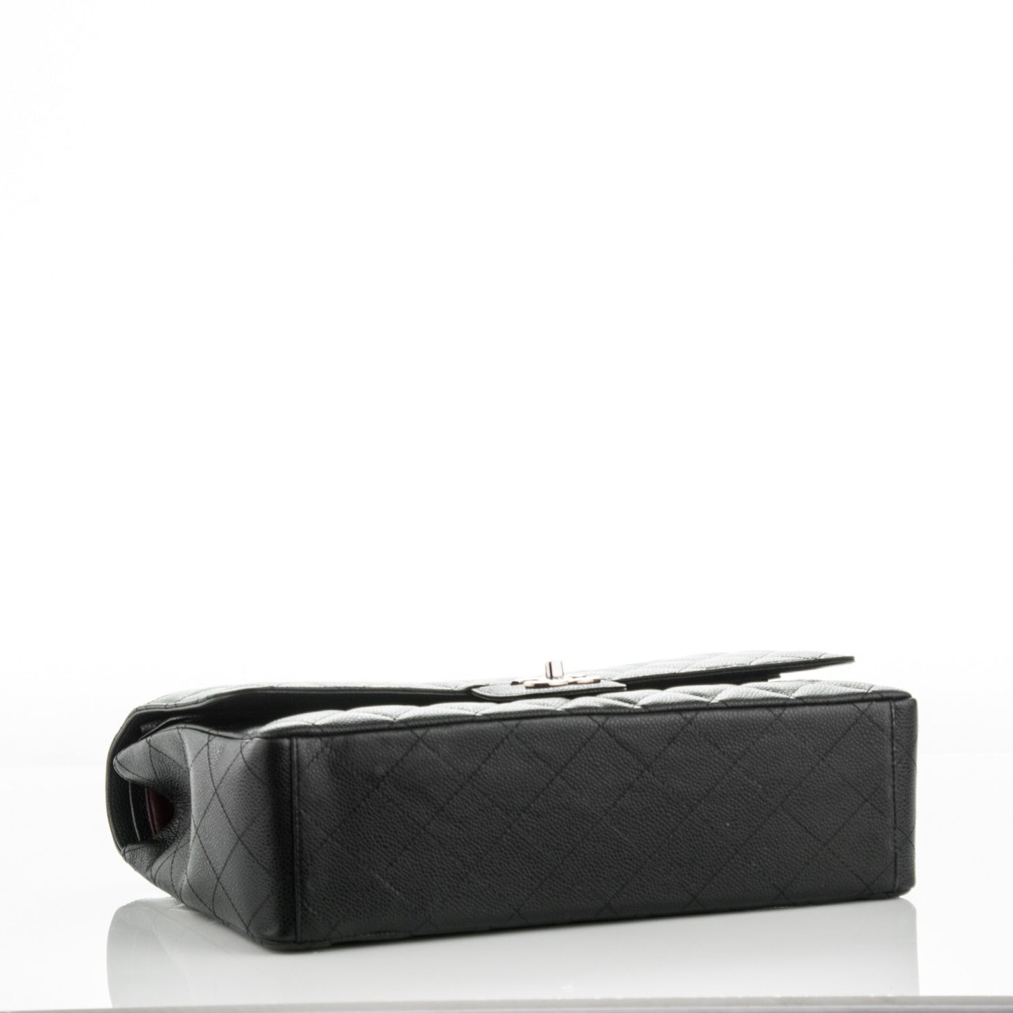 Caviar Quilted Maxi Double Flap Black