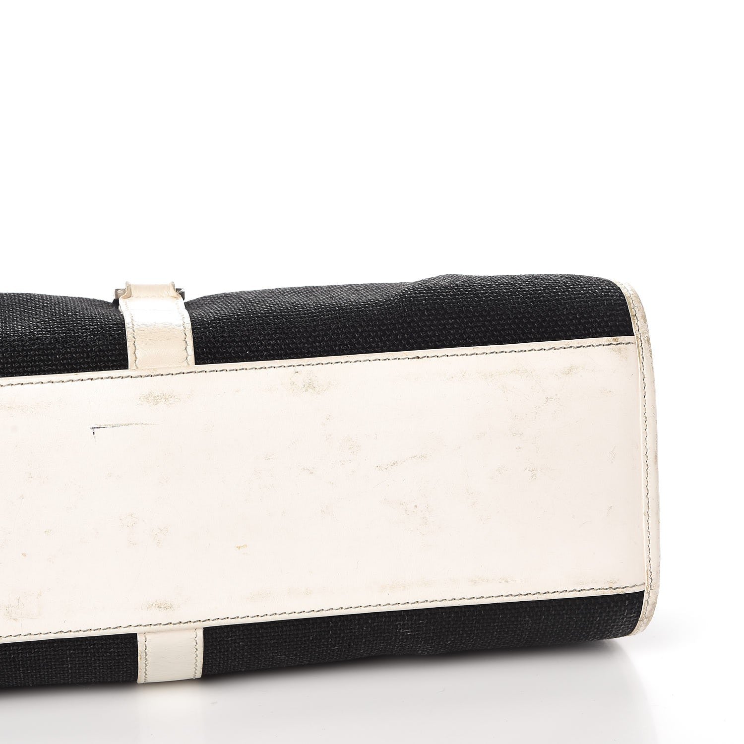 Gucci Canvas Bardot Shoulder Bag White Black 25 of 26